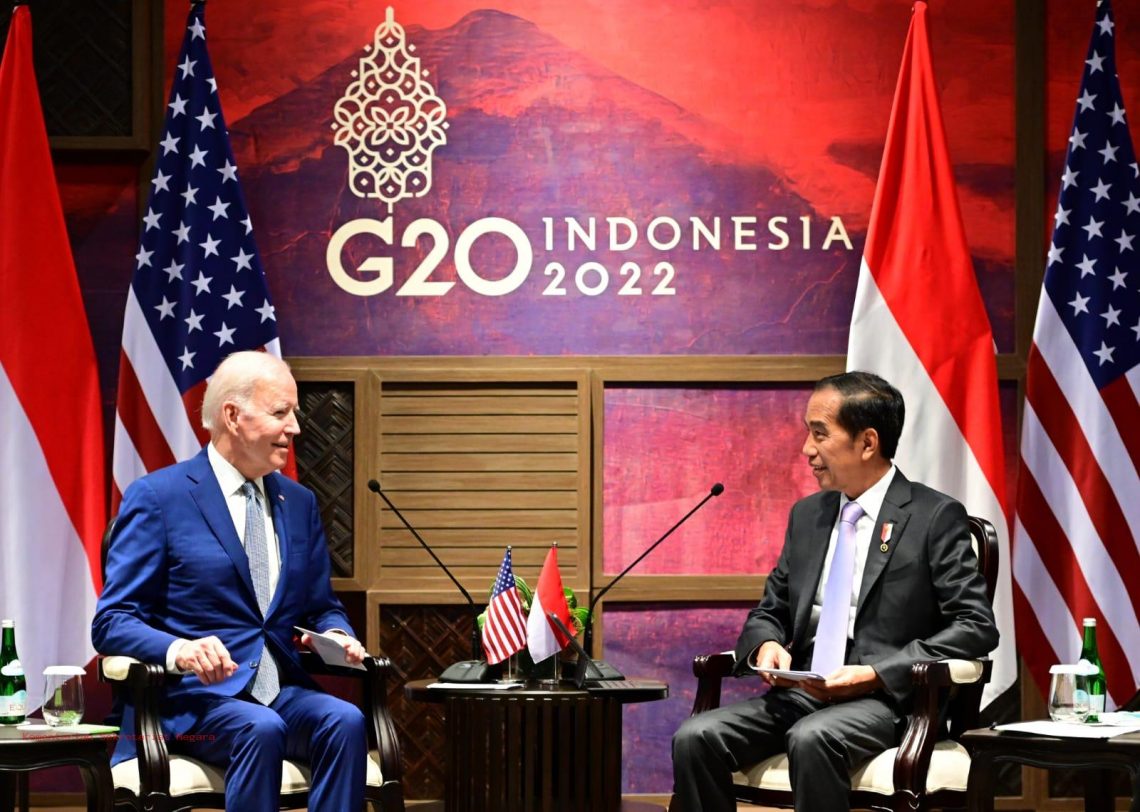 Presiden Jokowi Lakukan Pertemuan Bilateral dengan Presiden AS Joe Biden
