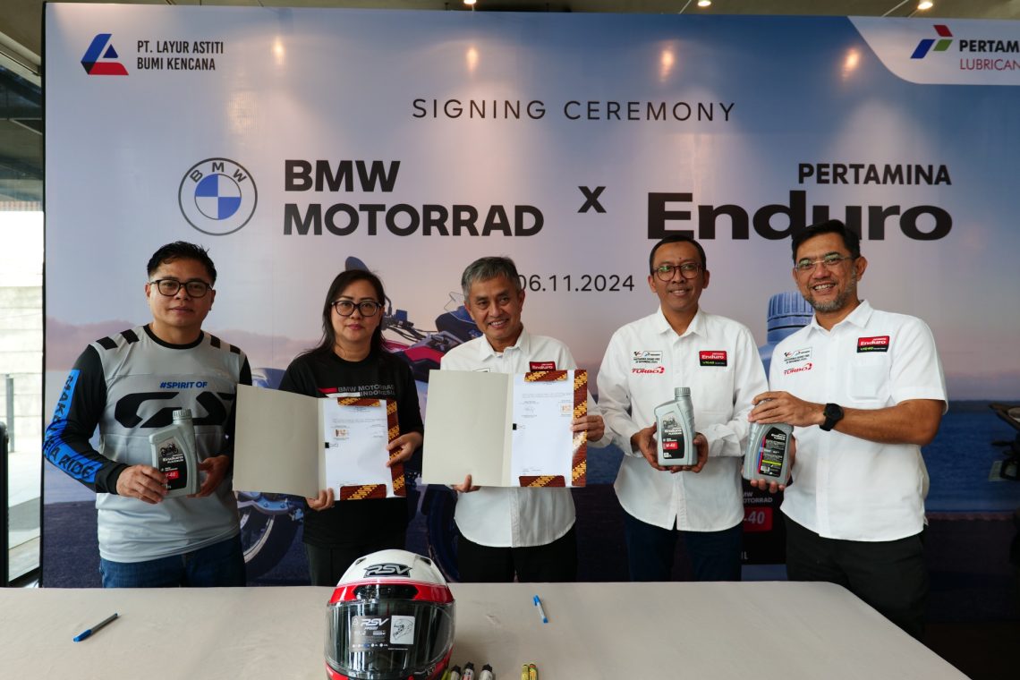 Pertamina Lubricants Resmi Bermitra dengan BMW Motorrad Indonesia
