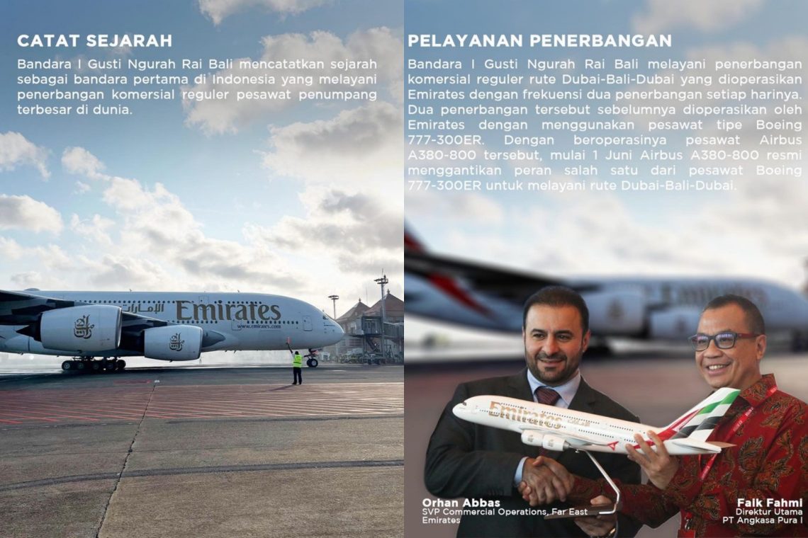 Emirates A380 Perdana Mendarat di Bali, Siapkan Kerja Sama Menarik bagi Indonesia