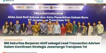 BNI Sekuritas Jadi Lead Transaction Advisor dalam Kemitraan Jasamarga Transjawa Tol