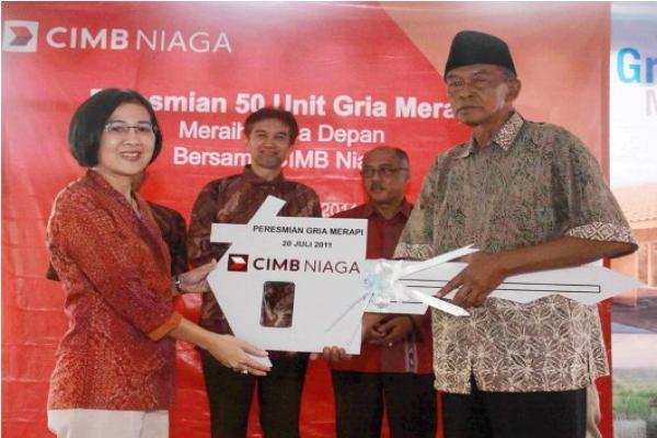 CIMB Niaga Resmikan 50 Unit Gria Merapi