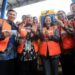 Menteri Rini Resmikan Integrasi E-Toll Empat Bank BUMN