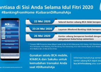 BCA Lakukan Penyesuasian Operasial Selama Libur Lebaran