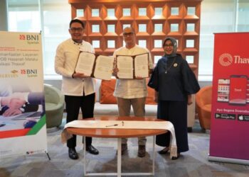 BNI Syariah Gandeng Kuwais Terkait Layanan PPOB Hasanah Melalui Aplikasi Thawaf