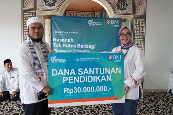 BNI Syariah Salurkan Bantuan Rp 1,4 Miliar melalui Kegiatan Kisah Cinta Hasanah