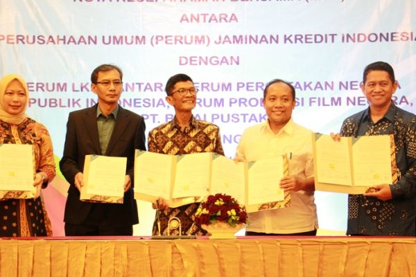 Jamkrindo dan 4 BUMN Jalin Kemitraan Strategis Bidang Media