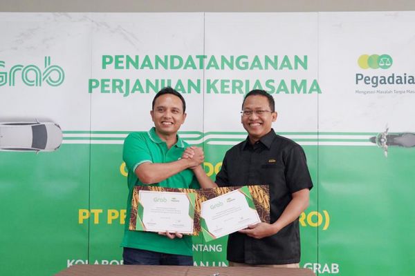 Pegadaian Gandeng Grab, Kini Pengemudi Bisa Akses Pinjaman & Tabungan Emas