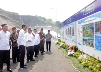 Presiden Joko Widodo  Resmikan Terowongan Sungai Nanjung