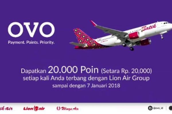 Perluas e-Payment, OVO Gandeng Lion Air Group