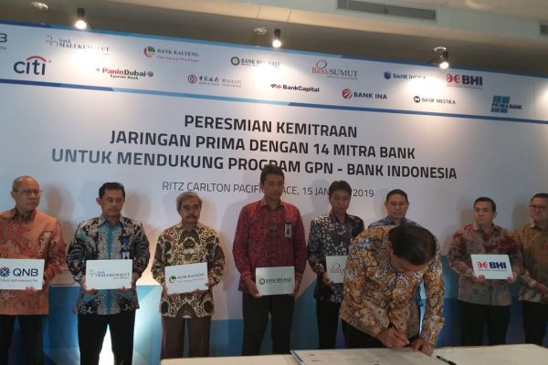 14 Bank Gabung Jaringan Prima Dukung GPN BI