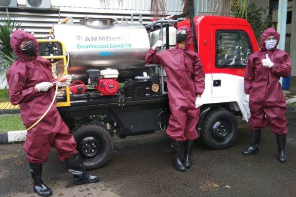 Kemenperin Kenalkan AMMDes Penyemprot Disinfektan