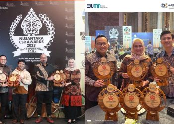Askrindo Raih 6 Penghargaan Nusantara CSR Awards 2023