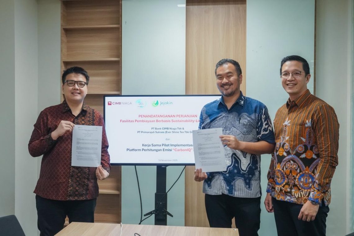 CIMB Niaga Kucurkan Sustainability-Linked Loan Rp117 Miliar ke Anak Usaha Ever Shine Tex