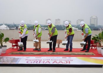Topping Off Gedung Grha AAJI, Tonggak Baru bagi Industri Asuransi Jiwa Indonesia
