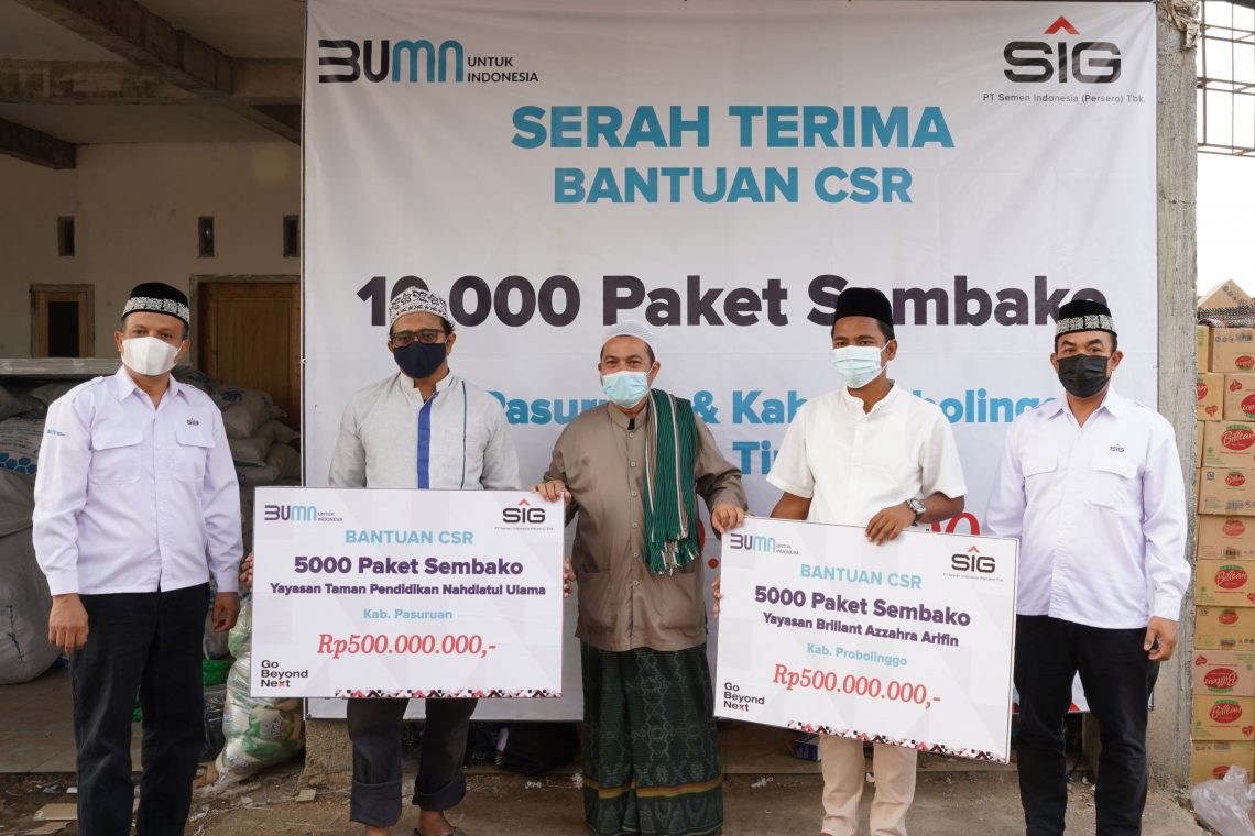 Sambut Idulfitri 1442 H, SIG Salurkan 12.100 Paket Sembako
