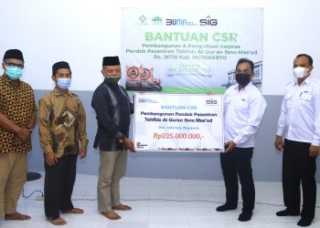 SIG Berikan Bantuan Pembangunan Ponpes Tahfidz Al-Quran di Mojokerto