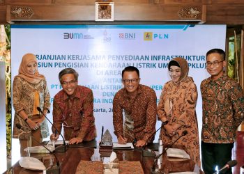 Dukung Ekosistem Kendaraan Listrik, PLN Gandeng BNI Perluas Jangkauan SPKLU