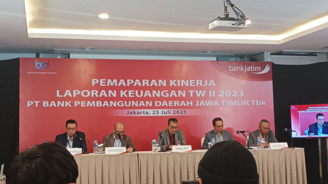 Semester I 2023, Penyaluran Kredit Bank Jatim Tumbuh 13,02 Persen