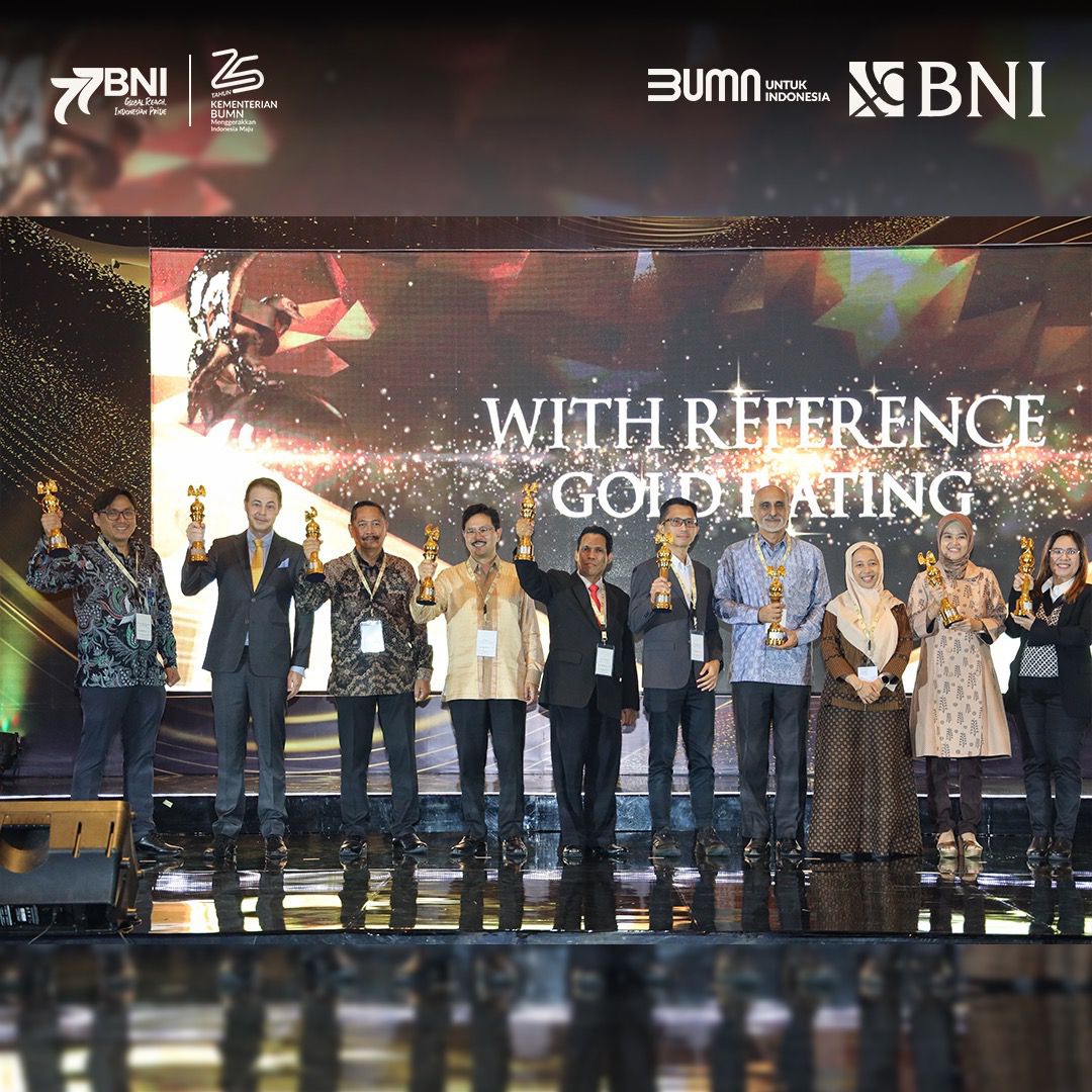 BNI Kembali Raih Penghargaan Gold Rank di ASRRAT 2023