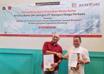 Bank DKI Berikan Kredit Kepemilikan Tempat Berjualan di Pasar Sehat Banjaran – Bandung