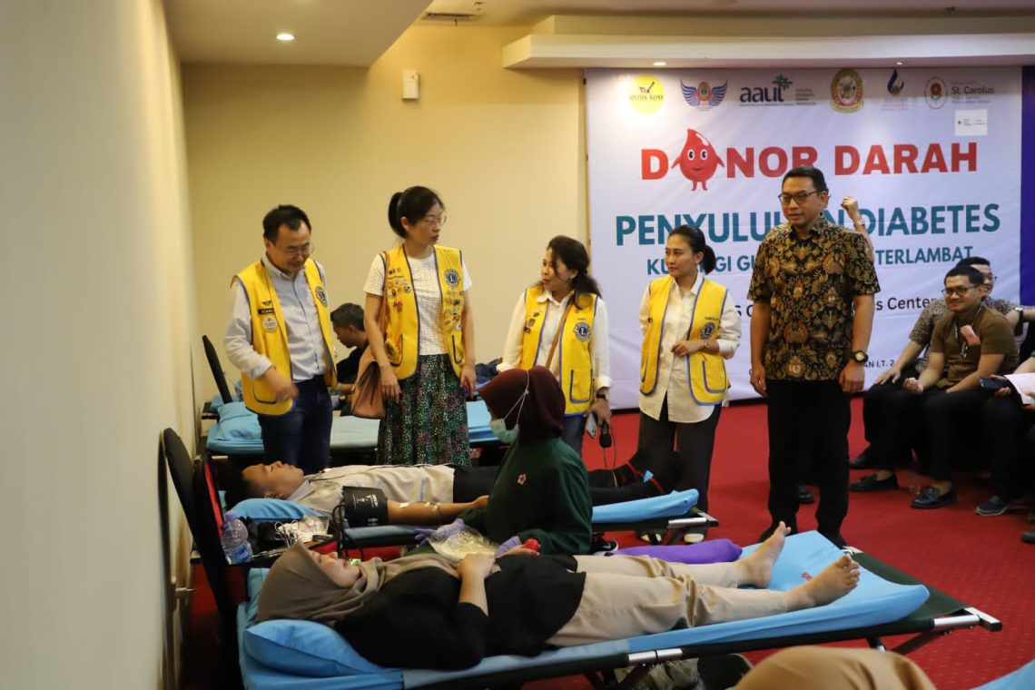 AAUI Gandeng Lions Club Indonesia Gelar Donor Darah dan Cek Kesehatan Gratis