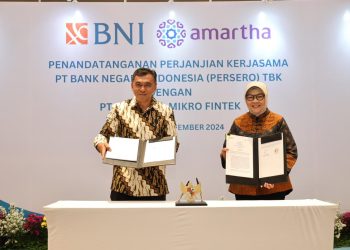 Wujudkan Ekonomi Inklusif dan Digitalisasi Pembiayaan UMKM, BNI Gandeng Amartha