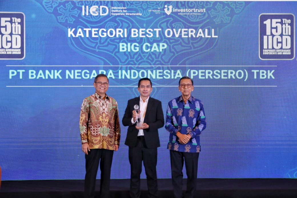 Konsisten Implementasikan GCG, BNI Kembali Raih Predikat ‘The Best Overall in Corporate Governance