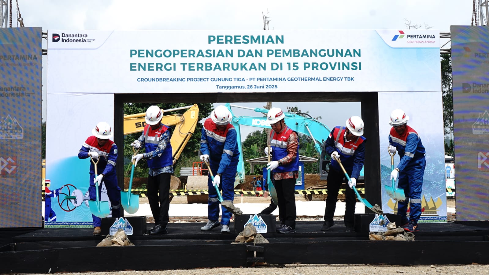 Presiden Resmikan Proyek Energi Terbarukan di 15 Provinsi, PGE Mulai Eksplorasi PLTP Gunung Tiga 55 MW