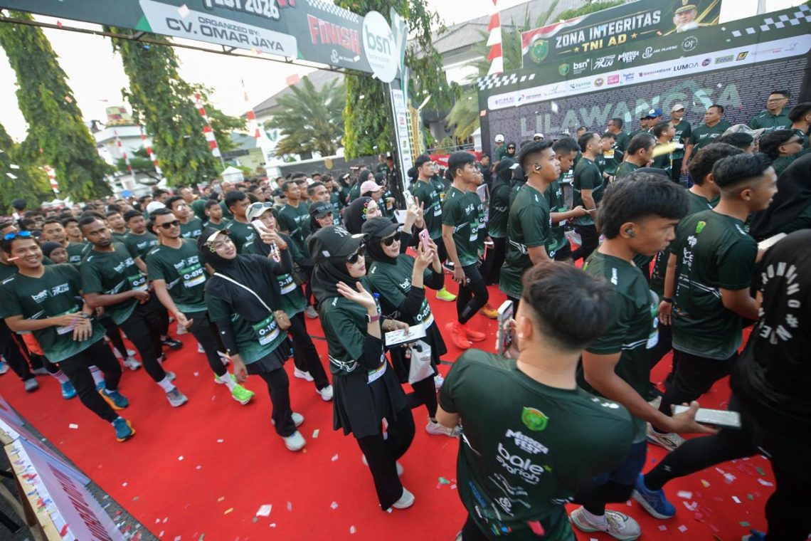 Lhokseumawe Menghijau! Ribuan Pelari Ramaikan BSN Lilawangsa Run 2026