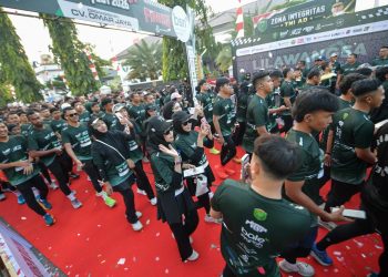 Lhokseumawe Menghijau! Ribuan Pelari Ramaikan BSN Lilawangsa Run 2026