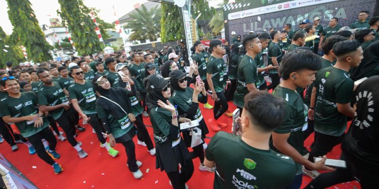 Lhokseumawe Menghijau! Ribuan Pelari Ramaikan BSN Lilawangsa Run 2026