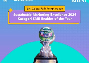 BNI Xpora Raih Penghargaan SME Enabler of the Year 2024 dari Majalah Marketeers