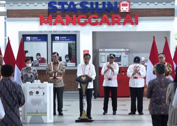Presiden Joko Widodo Resmikan Stasiun Manggarai Tahap I