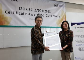 Tingkatkan Standar Keamanan Sistem Informasi, Bank Hana Raih Sertifikasi ISO/IEC 27001:2013