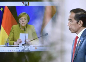 Presiden RI dan Kaselir Jerman Lakukan Pertemuan Bilateral secara Virtual