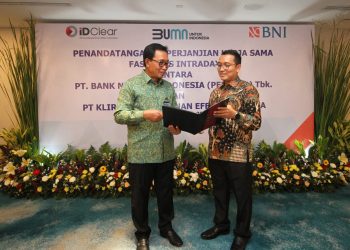 BNI Fasilitasi Intraday  Senilai Rp1,8 Triliun ke KPEI