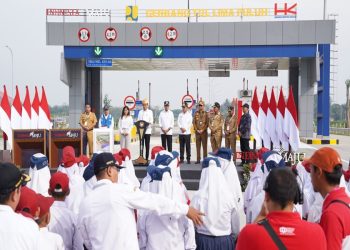 Presiden Jokowi Resmikan Jalan Tol Tebing Tinggi – Indrapura dan Tol Indrapura – Lima Puluh
