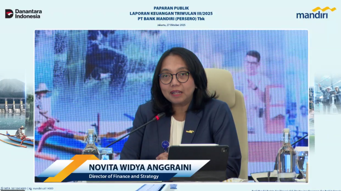 Bank Mandiri Catat Kinerja Solid Kuartal III/2025, Kredit Tumbuh 11%