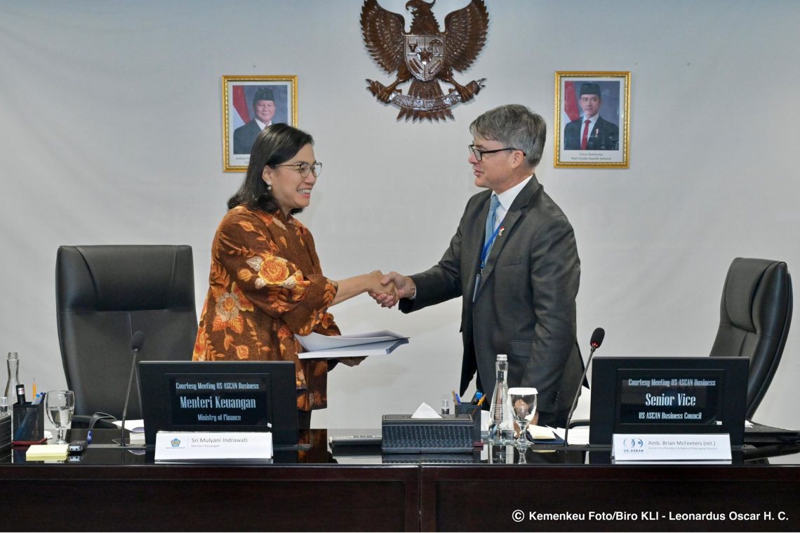 Menkeu Sri Mulyani Bertemu dengan US-ASEAN Business Council