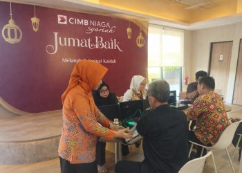 Strategi ‘Jumat Baik’, CIMB Niaga Syariah Ubah Kantor Cabang Jadi Pusat Bakti Sosial