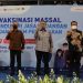 Gubernur BI dan Ketua DK OJK meninjau vaksinasi masal untuk IJK dan SP.
