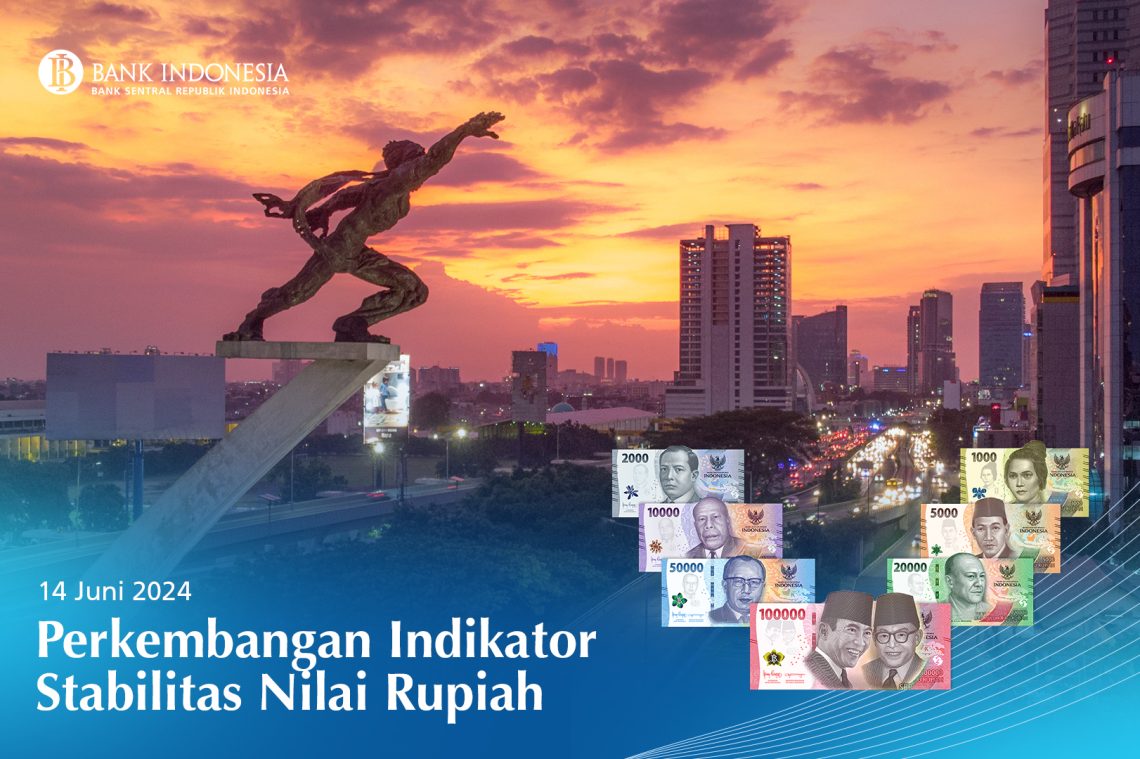 Bank Indonesia: Perkembagan Indikator Stabilitas Nilai Rupiah 10-14 Juni 2024