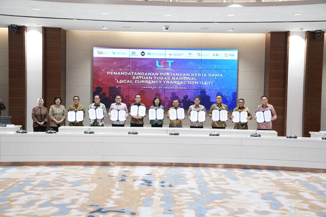 Bank Indonesia dan 9 Kementerian/Lembaga Satgas Nasional LCT, Perkuat Komitmen Penggunaan Mata Uang Lokal