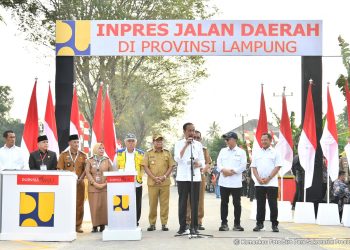 Pemerintah Resmikan Perbaikan 16 Ruas Jalan di Lampung