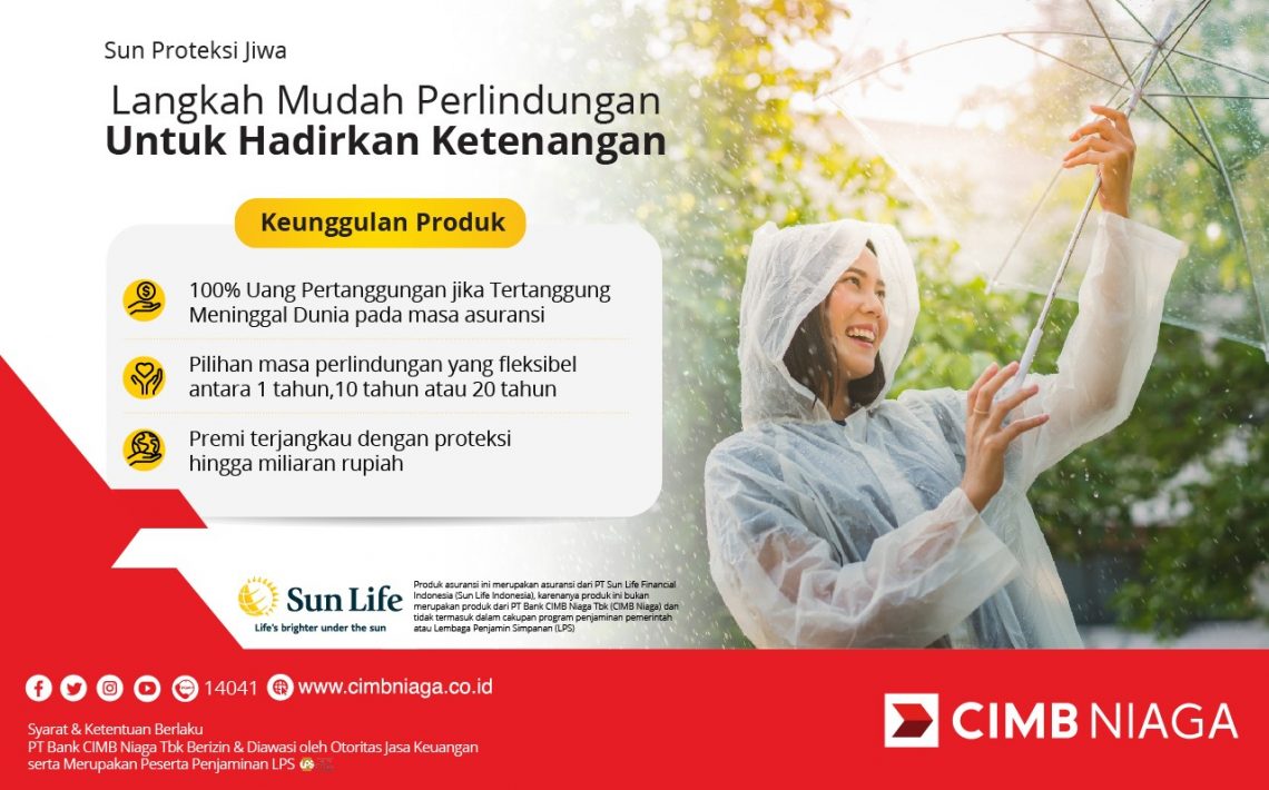 Sun Life Indonesia dan CIMB Niaga Hadirkan Sun Proteksi Jiwa