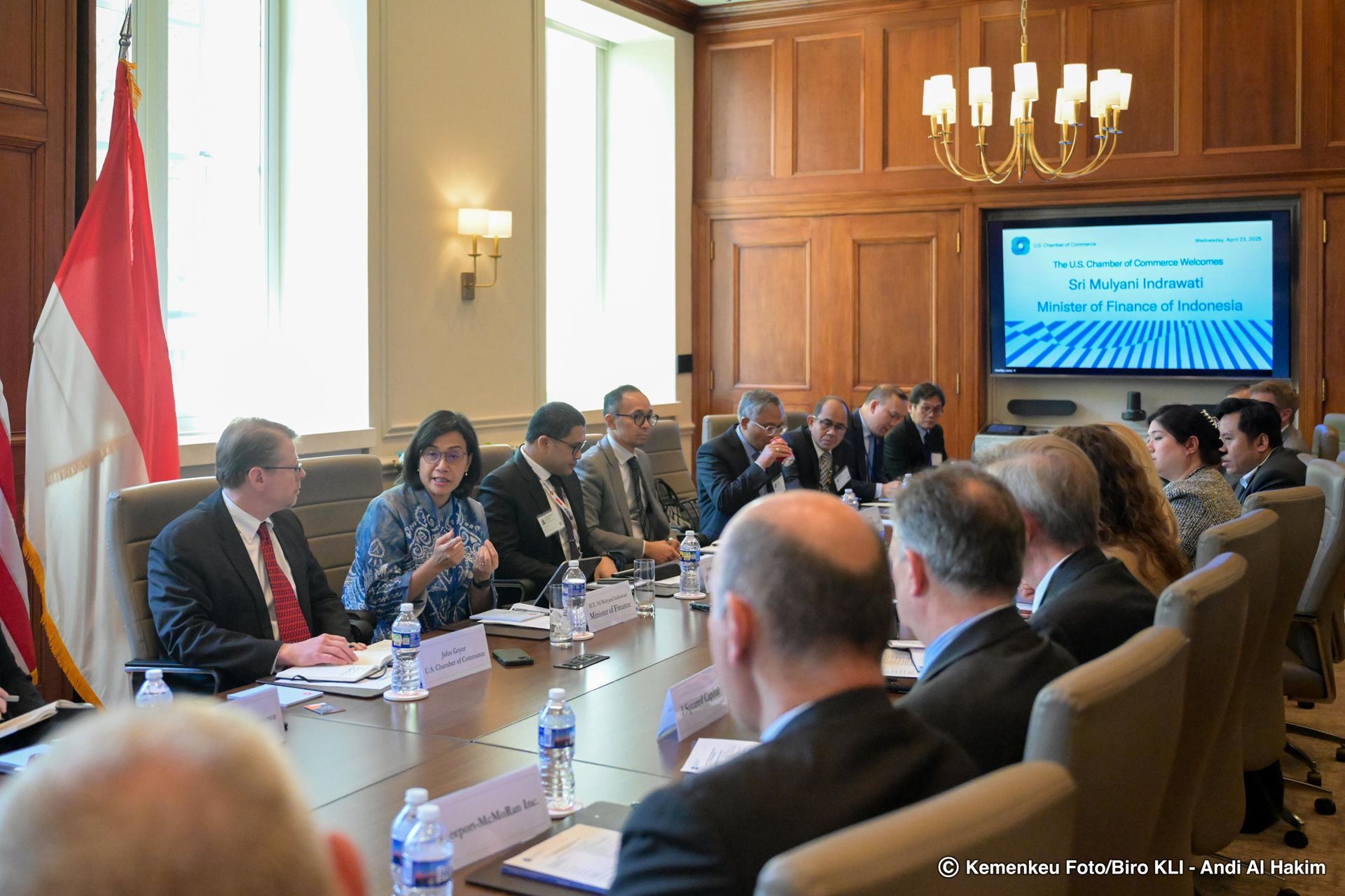 Hadiri Diskusi Strategis dengan US Chamber of Commerce, Menkeu Dorong Kemitraan Ekonomi Indonesia-AS