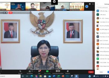 DGS BI Destry Damayanti saat berbicara dalam Virsem #54 LPPI, Rabu 5 Agustus 2021.