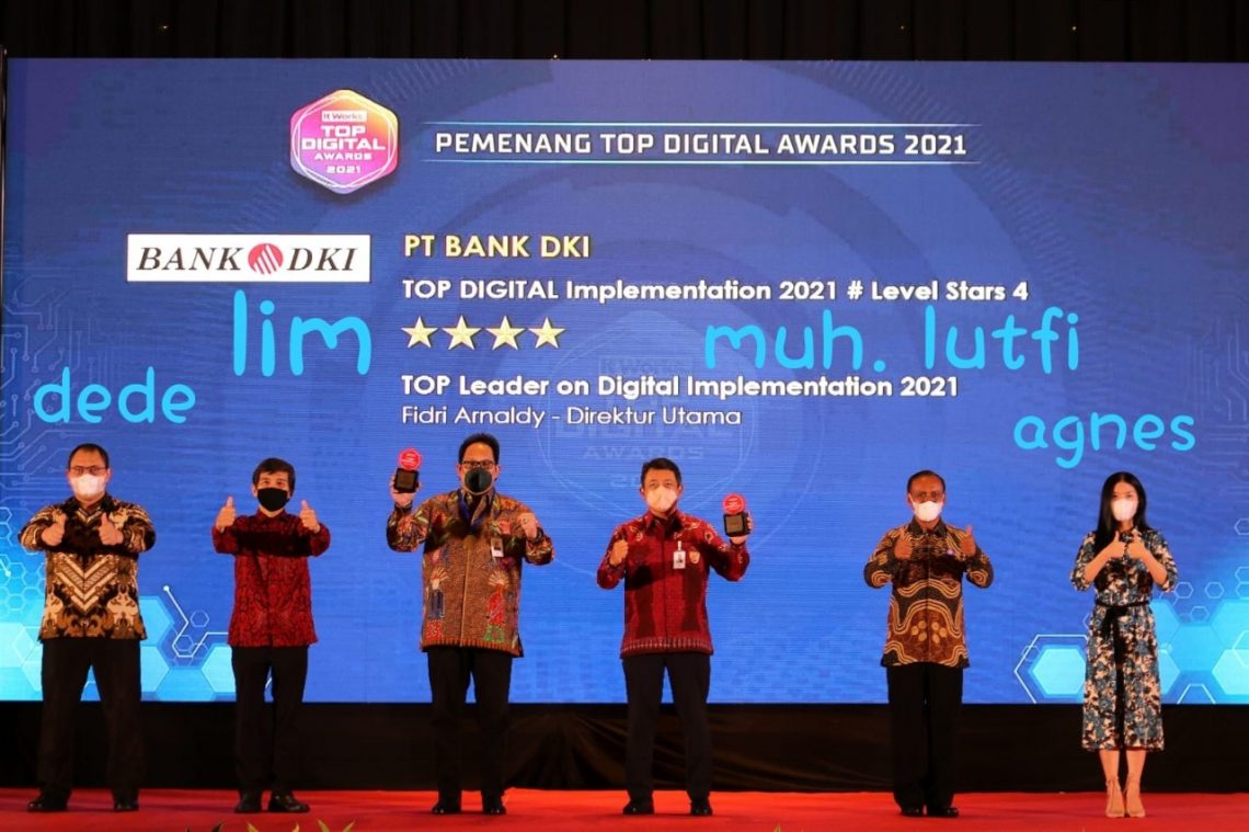 Bank DKI Raih Penghargaan Top Digital Awards 2021