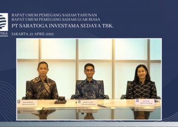 Saratoga Bagi Dividen Rp 814 Miliar dari Laba Tahun 2021