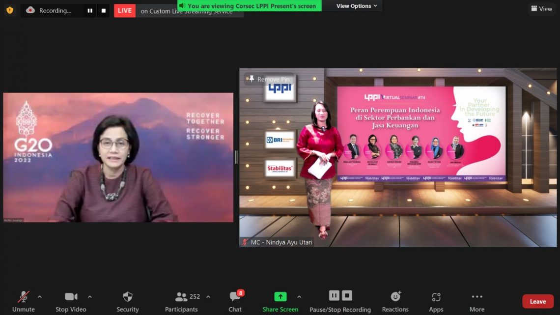 Sri Mulyani : Diperlukan Program Khusus untuk Perempuan di Lembaga Keuangan